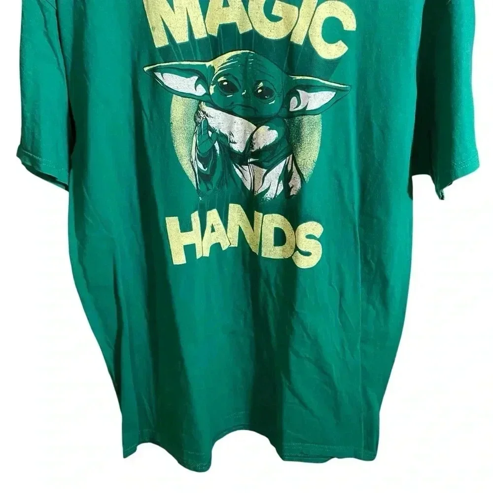 FIFTH SUN STAR WARS Mandalorian Magic Hands Tee T-shirt Top Grogu Baby Y…